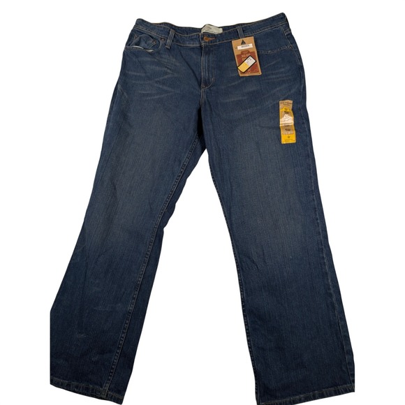 Signature by Levi Strauss Denim - Levi Strauss Women's Signature Mid‑Rise Bootcut Jeans 37 Short Blue Stretch